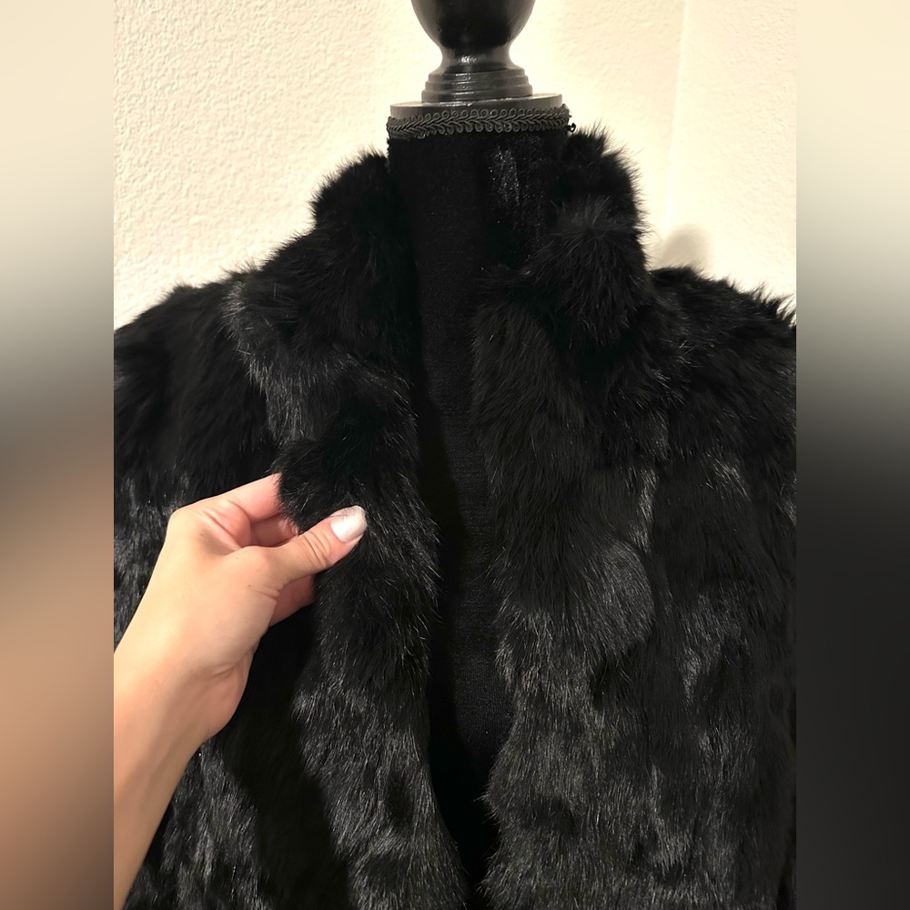 LUXURY RABBIT FUR COAT - Picture 2 of 15